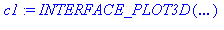 c1 := INTERFACE_PLOT3D(CURVES([[5., 0., 0.], [4.999983412, 0.6284424656e-2, 0.5027532576e-2], [4.999933650, 0.1256874408e-1, 0.1005493808e-1], [4.999850715, 0.1885285303e-1, 0.1508208942e-1], [4.99973...