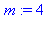 (Typesetting:-mprintslash)([m := 4], [4])
